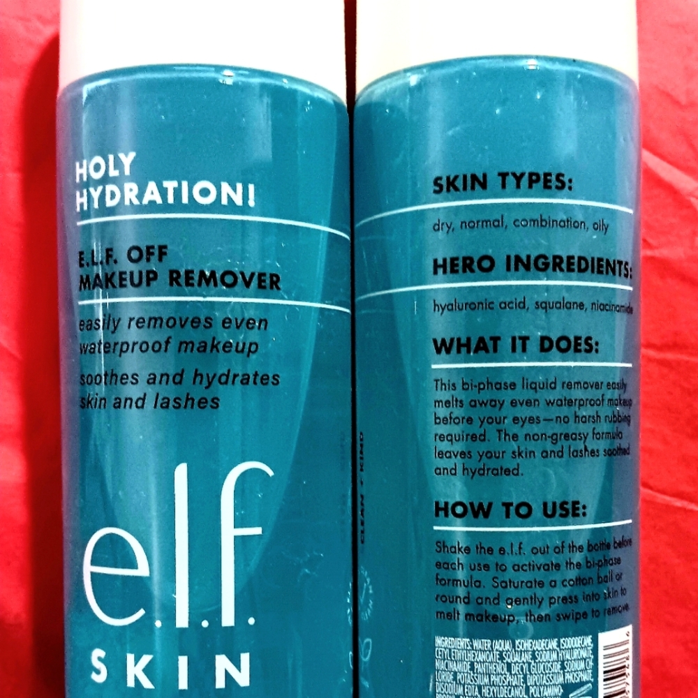 New 2 Elf Holy Hydration Makeup Remover, great for sensitive skin